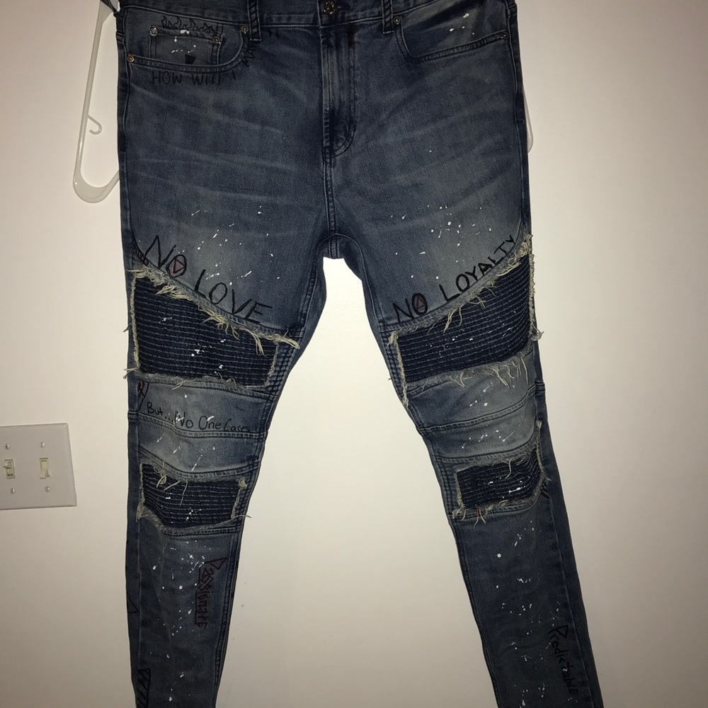 CUSTOM distressed jeans!